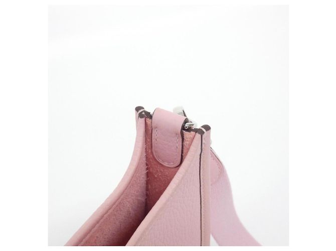 Hermès Borsa a tracolla Hermes Evelyne in Rose Sakura Rosa - vista 6