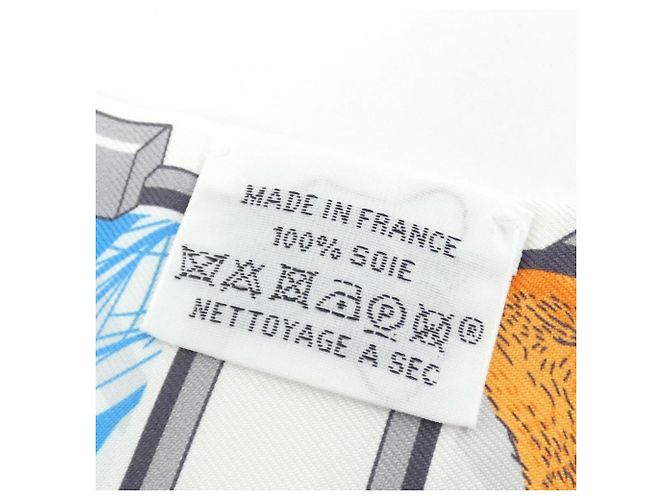 Hermès Hermes HERMES STORY Twilly Scarf 063875S Bianco - vista 6