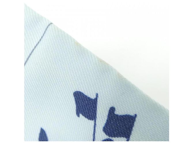 Hermès Pañuelo de seda Twilly Hermes PARADE Azul - vista 4