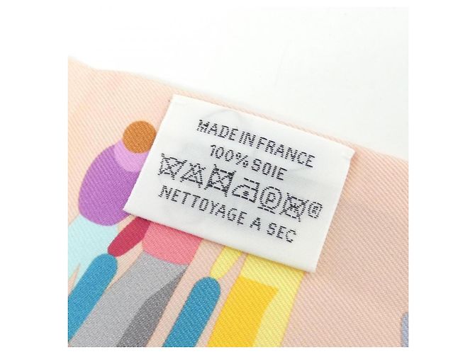 Hermès Pañuelo Twilly Hermes Figures Libraries Rosa Azul Multicolor - vista 5