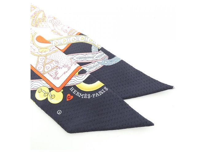 Hermès Twilly Hermes Dame de Coeur Pique Nero - vista 2