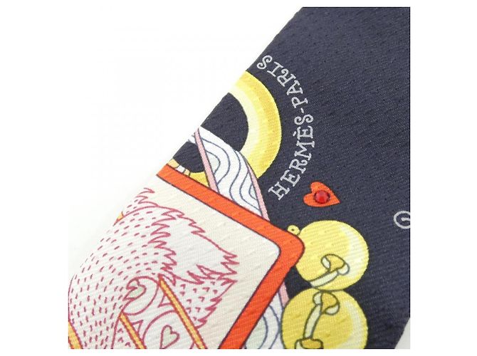 Hermès Twilly Hermes Dame de Coeur Pique Nero - vista 3