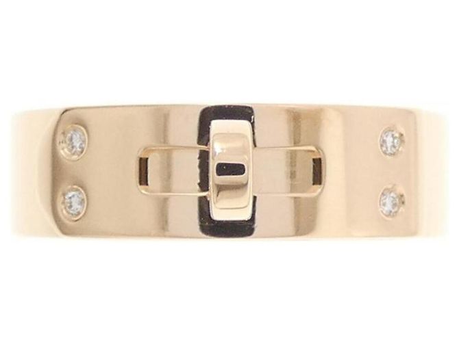 Anello Hermès Kelly in oro rosa 18K - vista 2