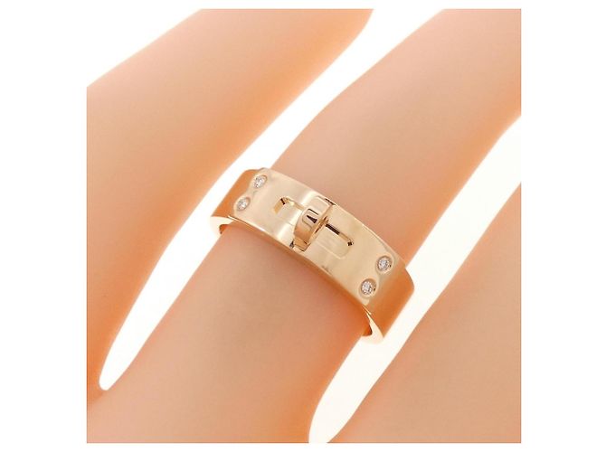 Anello Hermès Kelly in oro rosa 18K - vista 5