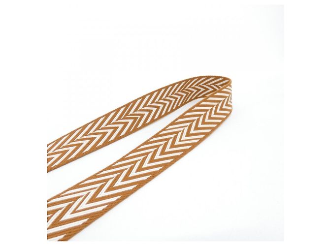 Hermès Hermes Sangle Zigzag 077729CK Strap Blanco Dorado - vista 2