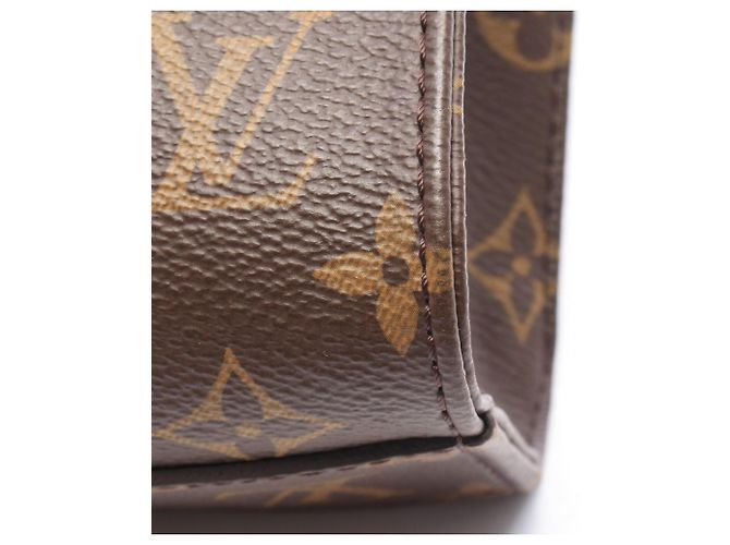 Louis Vuitton Sac Plat BB Monogram Borsa a mano 2-Way Marrone - vista 5