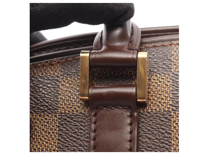 Borsa Louis Vuitton Salia Horizontal Damier Ebene Marrone - vista 11