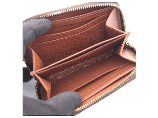 Monedero Louis Vuitton Zippy Coin Purse Monogram Castaño - vista 3
