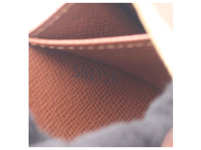 Monedero Louis Vuitton Zippy Coin Purse Monogram Castaño - vista 5