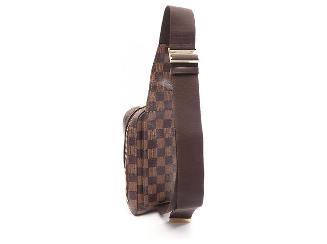 Marsupio Louis Vuitton Geronimos Damier Ebene Marrone - vista 2