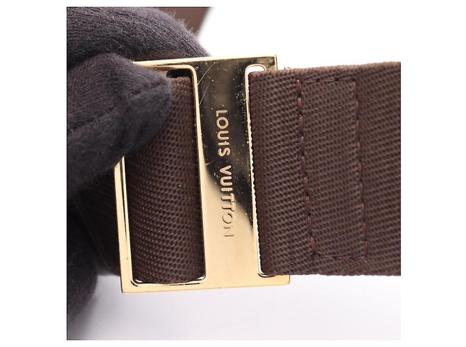 Marsupio Louis Vuitton Geronimos Damier Ebene Marrone - vista 8