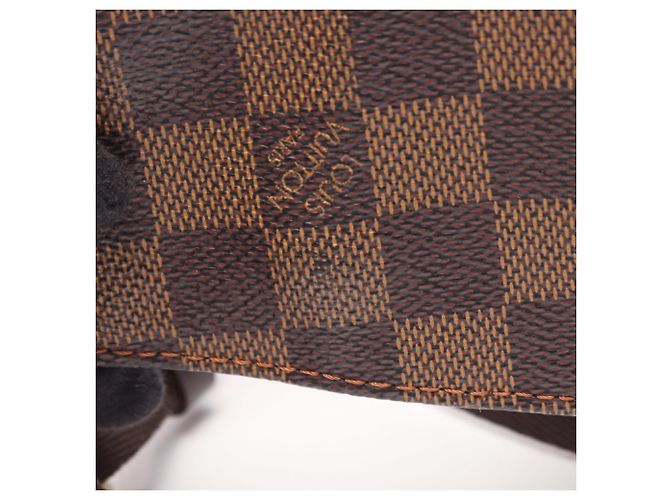 Marsupio Louis Vuitton Geronimos Damier Ebene Marrone - vista 9