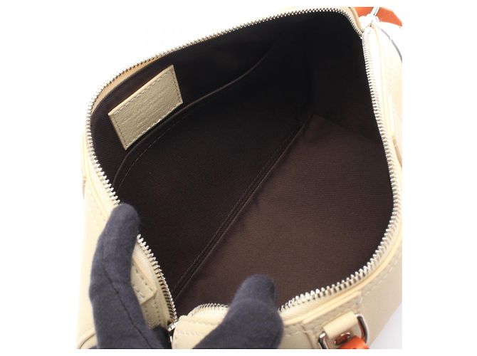 Borsa a tracolla Louis Vuitton City Keepall Crème Marrone Multicolore Crudo - vista 3