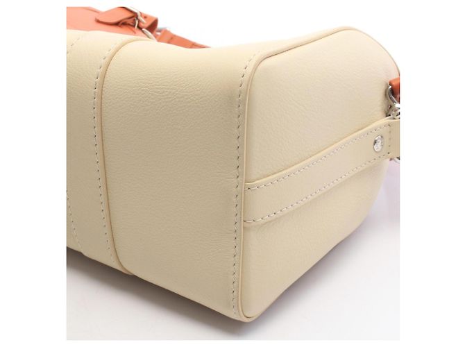 Borsa a tracolla Louis Vuitton City Keepall Crème Marrone Multicolore Crudo - vista 6
