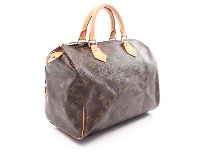 Borsa Louis Vuitton Speedy 30 Monogram Marrone - vista 2