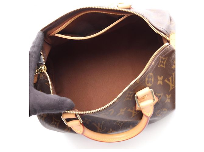Borsa Louis Vuitton Speedy 30 Monogram Marrone - vista 3