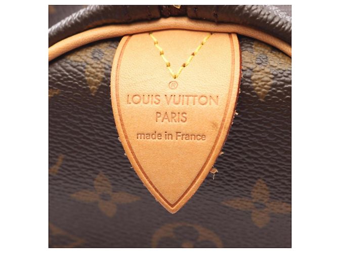 Borsa Louis Vuitton Speedy 30 Monogram Marrone - vista 4