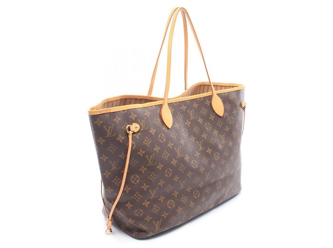 Borsa Tote Louis Vuitton Neverfull GM Monogram Marrone - vista 2