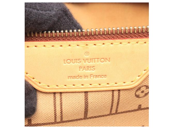 Borsa Tote Louis Vuitton Neverfull GM Monogram Marrone - vista 4