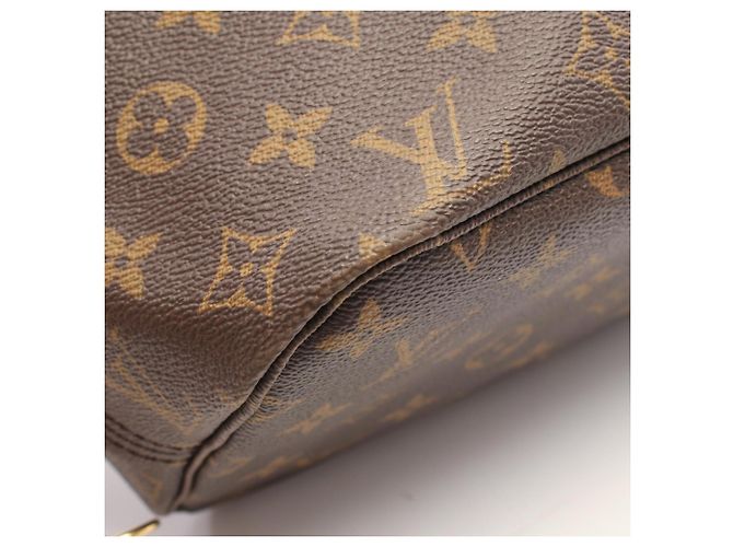 Borsa Tote Louis Vuitton Neverfull MM Monogram Marrone - vista 7