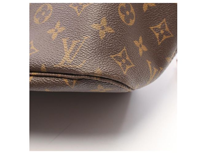 Borsa Tote Louis Vuitton Neverfull MM Monogram Marrone - vista 8