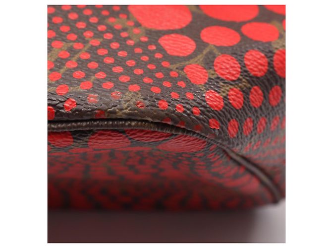 Louis Vuitton Neverfull MM Tote Bag Braun Rot - Ansicht 10