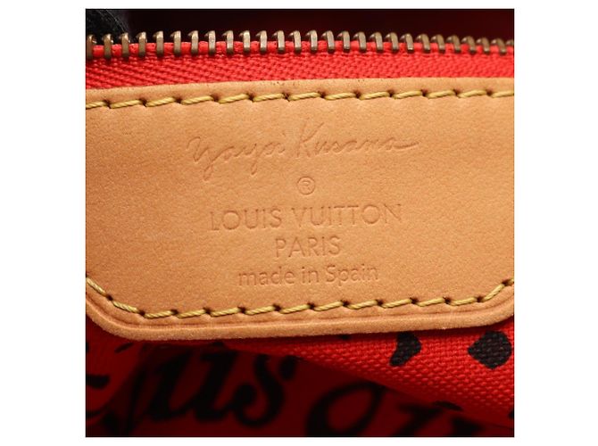 Louis Vuitton Neverfull MM Tote Bag Braun Rot - Ansicht 4