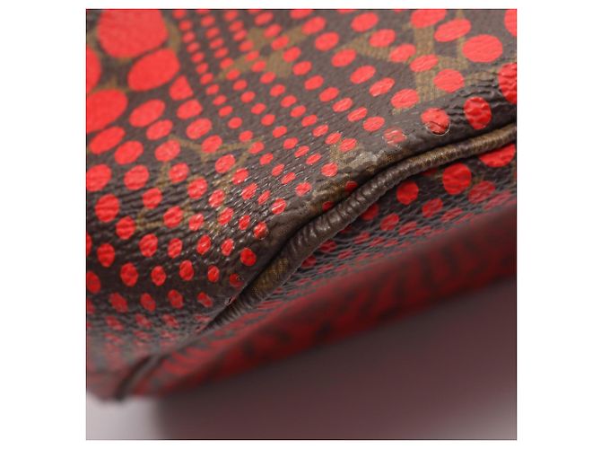 Louis Vuitton Neverfull MM Tote Bag Braun Rot - Ansicht 9