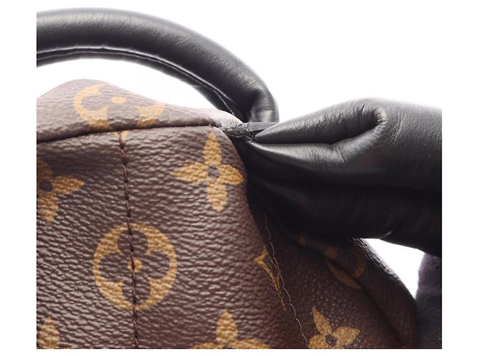 Zaino/Borsa Louis Vuitton Palm Springs PM Marrone Nero - vista 11