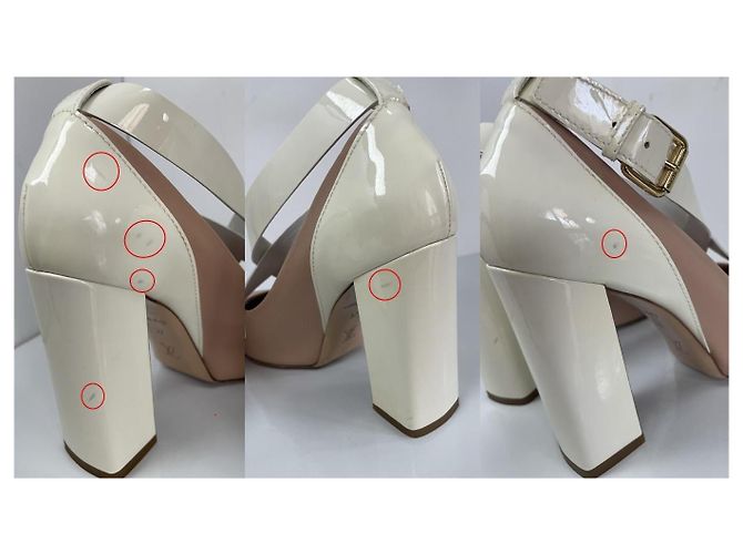 Louis Vuitton Colorblock Lackleder Pumps Weiß Beige - Ansicht 5