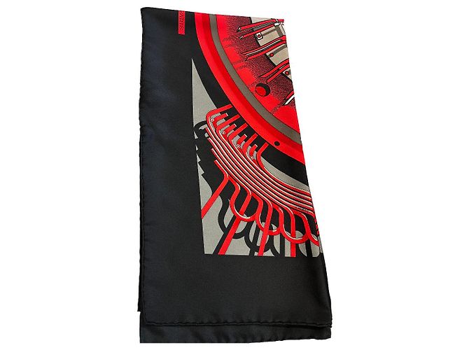Hermès Hermes Carré 90 Silk multicolor 90 x 90 Rot - Ansicht 3