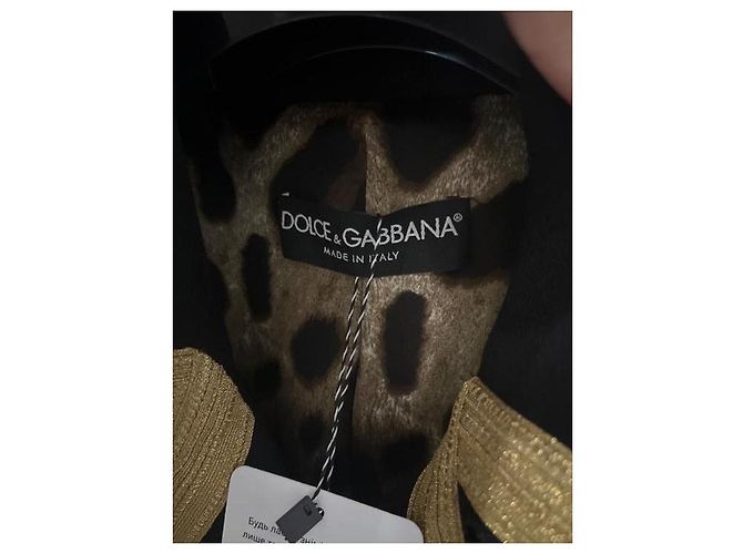 Dolce & Gabbana Black Virgin Wool Fitted Long Coat Pre-owned - view 5
