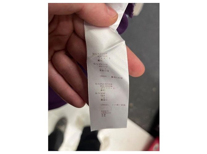 Vestido drapeado asimétrico morado Louis Vuitton - Talla M de segunda mano - vista 6