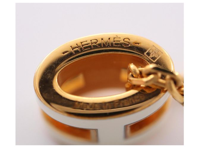 Hermès Hermes Mini Pop H Halskette Weiß Golden - Ansicht 4