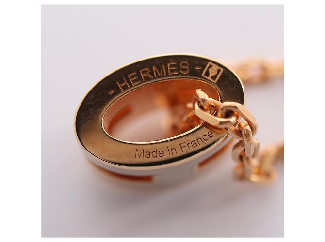 Hermès Hermes Mini Pop H Halskette Beige Golden - Ansicht 4