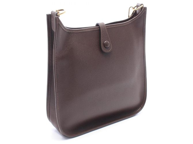 Hermès Borsa a tracolla Hermes Evelyne 1 PM Marrone Cioccolato - vista 2