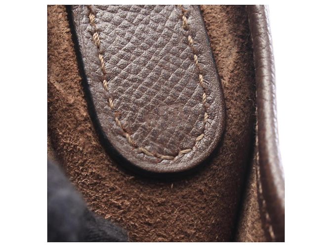 Hermès Borsa a tracolla Hermes Evelyne 1 PM Marrone Cioccolato - vista 5
