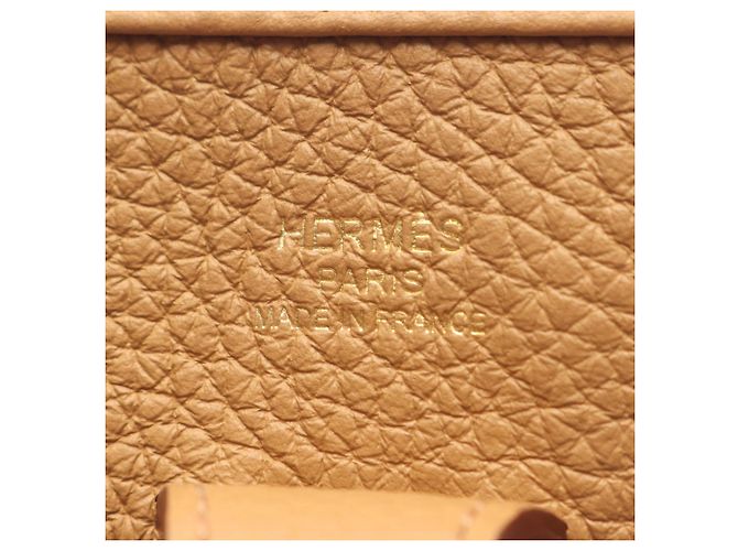 Hermès Borsa a tracolla Hermes Evelyne 3 23 Biscuit Marrone - vista 4