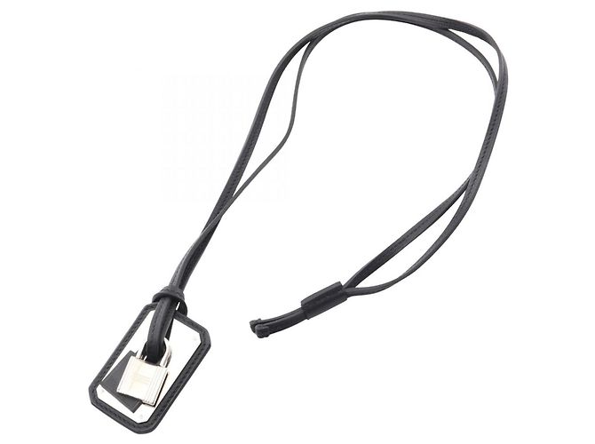 Hermès Collar Hermes O'Kelly GM Negro Plata - vista 3