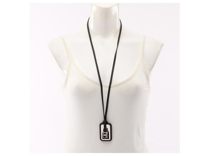 Hermès Collar Hermes O'Kelly GM Negro Plata - vista 6