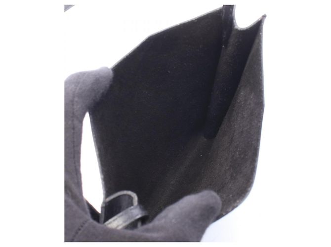 Hermès Borsa a tracolla Hermes Onimetou in pelle di vitello nera Nero - vista 3