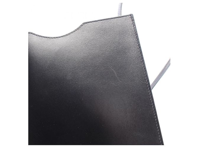 Hermès Borsa a tracolla Hermes Onimetou in pelle di vitello nera Nero - vista 6
