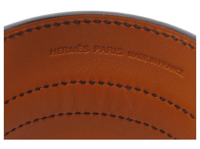 Bracciale Hermès Cavaliere in pelle Swift nera Nero - vista 4