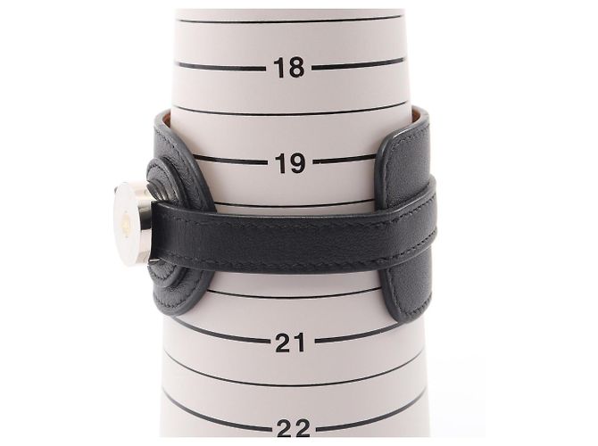 Bracciale Hermès Cavaliere in pelle Swift nera Nero - vista 6
