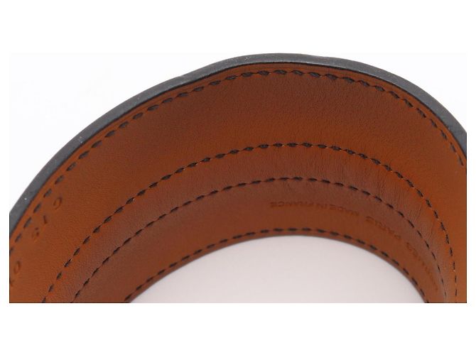 Bracciale Hermès Cavaliere in pelle Swift nera Nero - vista 8