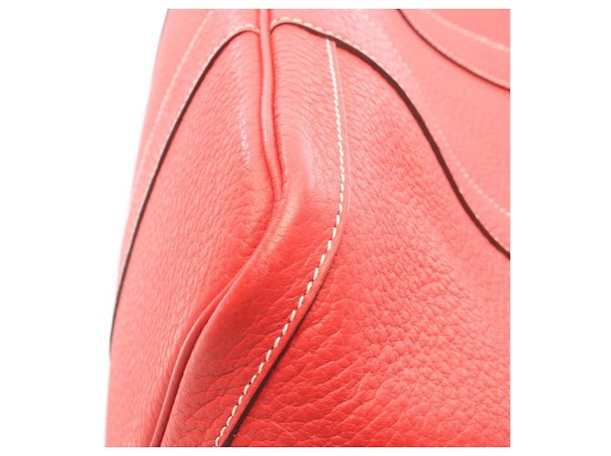 Hermès Borsa Tote Hermes Garden Party PM Rosso - vista 7