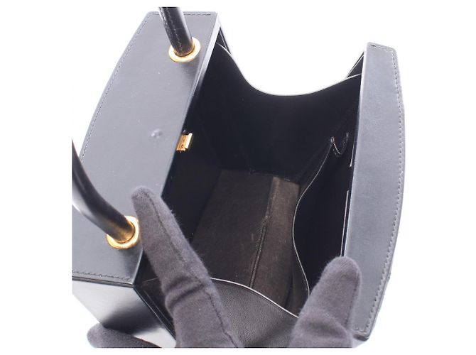 Hermès Borsa Hermes Kelly in vitello nero - vista 3