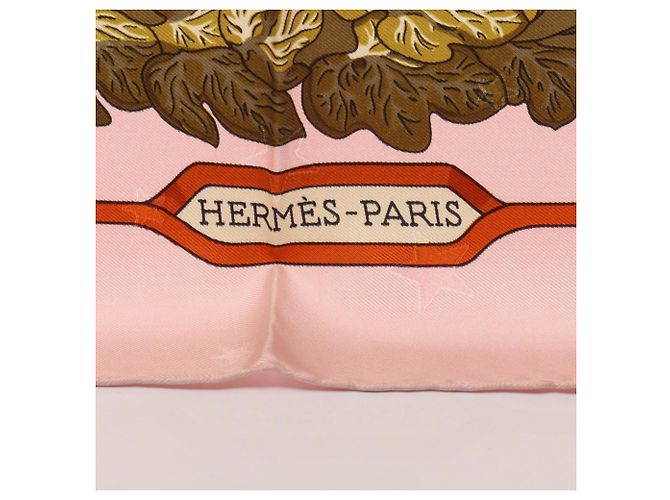 Hermès Hermes Carre 90 Emblemes de l'Europe Schal Pink Mehrfarben Grün - Ansicht 4