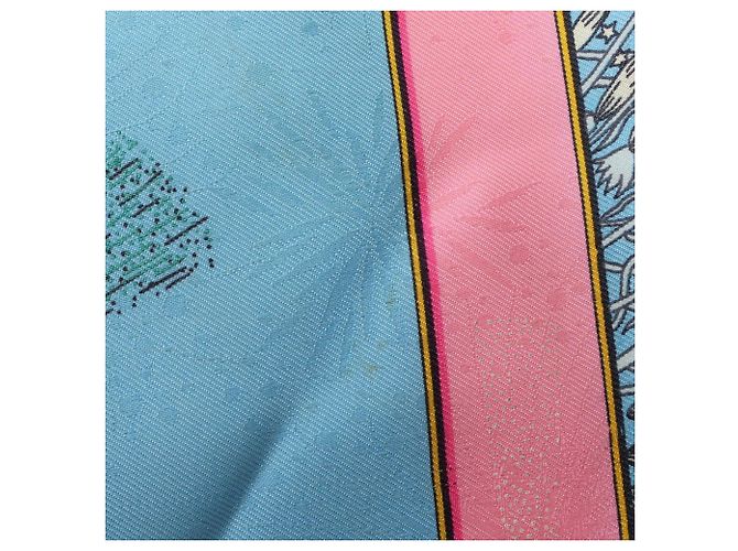 Hermès Hermes Carre 90 Feux D'Artifice Schal Blau Mehrfarben - Ansicht 7