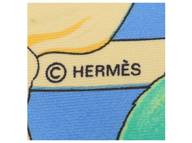 Hermès Hermes Carre 90 Fleurs de L'Opera Schal Blau Mehrfarben - Ansicht 2